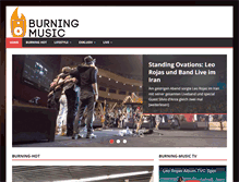 Tablet Screenshot of burning-music.de